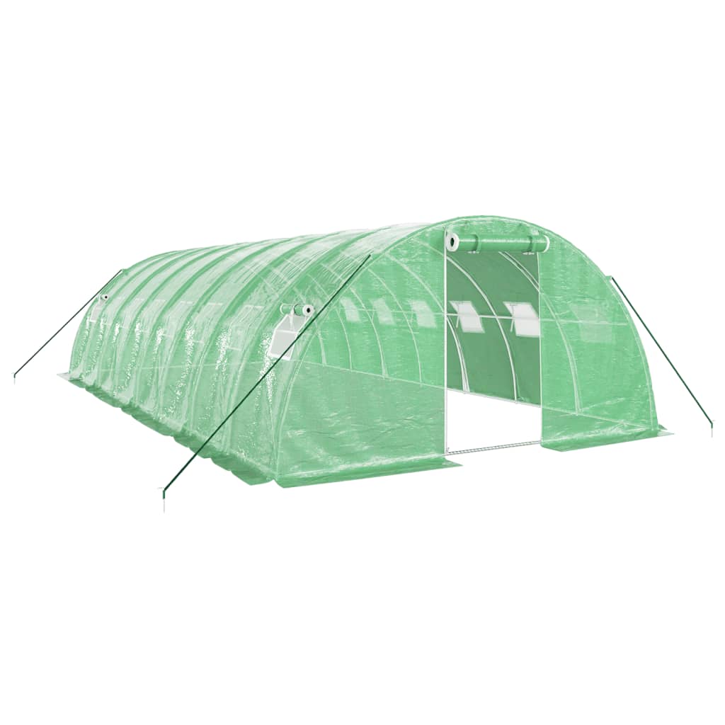 Large Greenhouse | Poly Tunnel Style | 4m Wide x 2m High | Length from 4m - 24m | White or Green