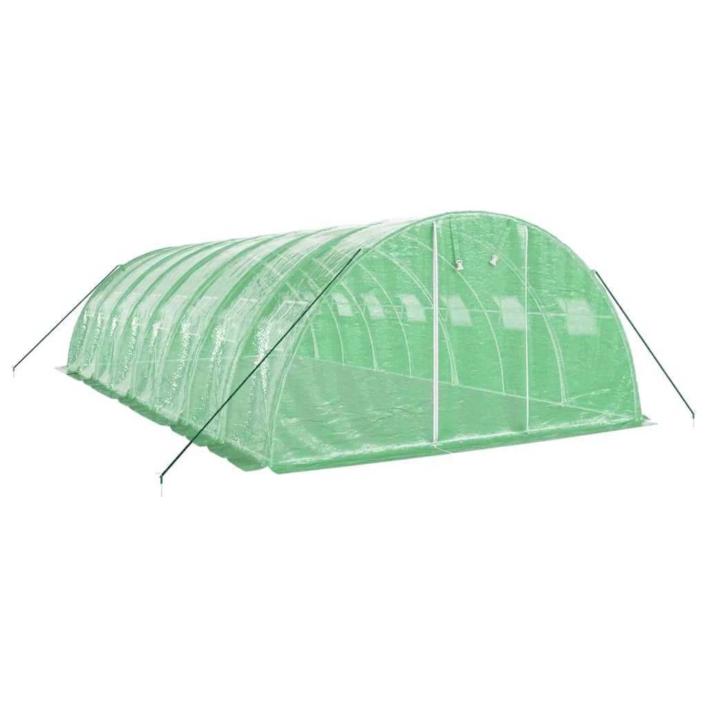 Large Greenhouse | Poly Tunnel Style | 4m Wide x 2m High | Length from 4m - 24m | White or Green