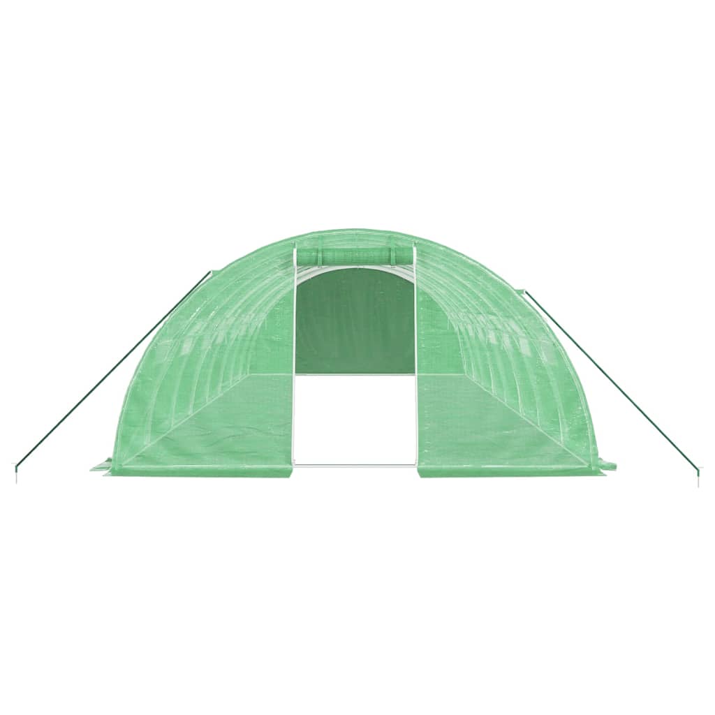 Large Greenhouse | Poly Tunnel Style | 4m Wide x 2m High | Length from 4m - 24m | White or Green