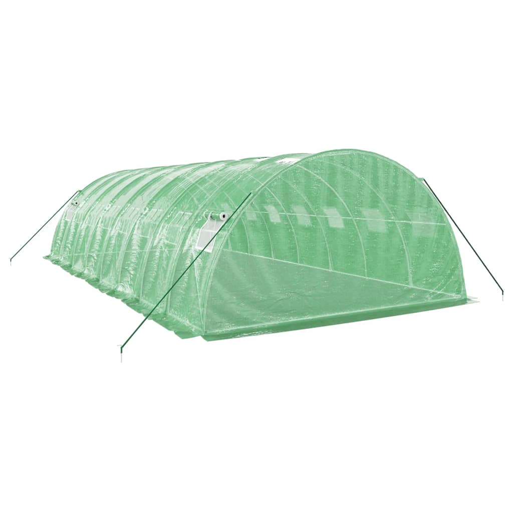 Large Greenhouse | Poly Tunnel Style | 4m Wide x 2m High | Length from 4m - 24m | White or Green