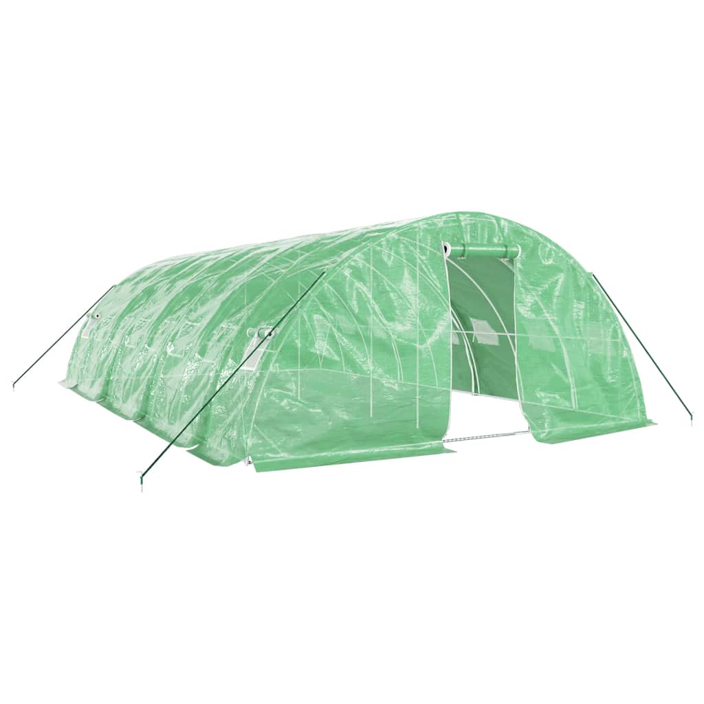 Large Greenhouse | Poly Tunnel Style | 5m Wide x 2.3m High | Length from 8m - 22m | White or Green