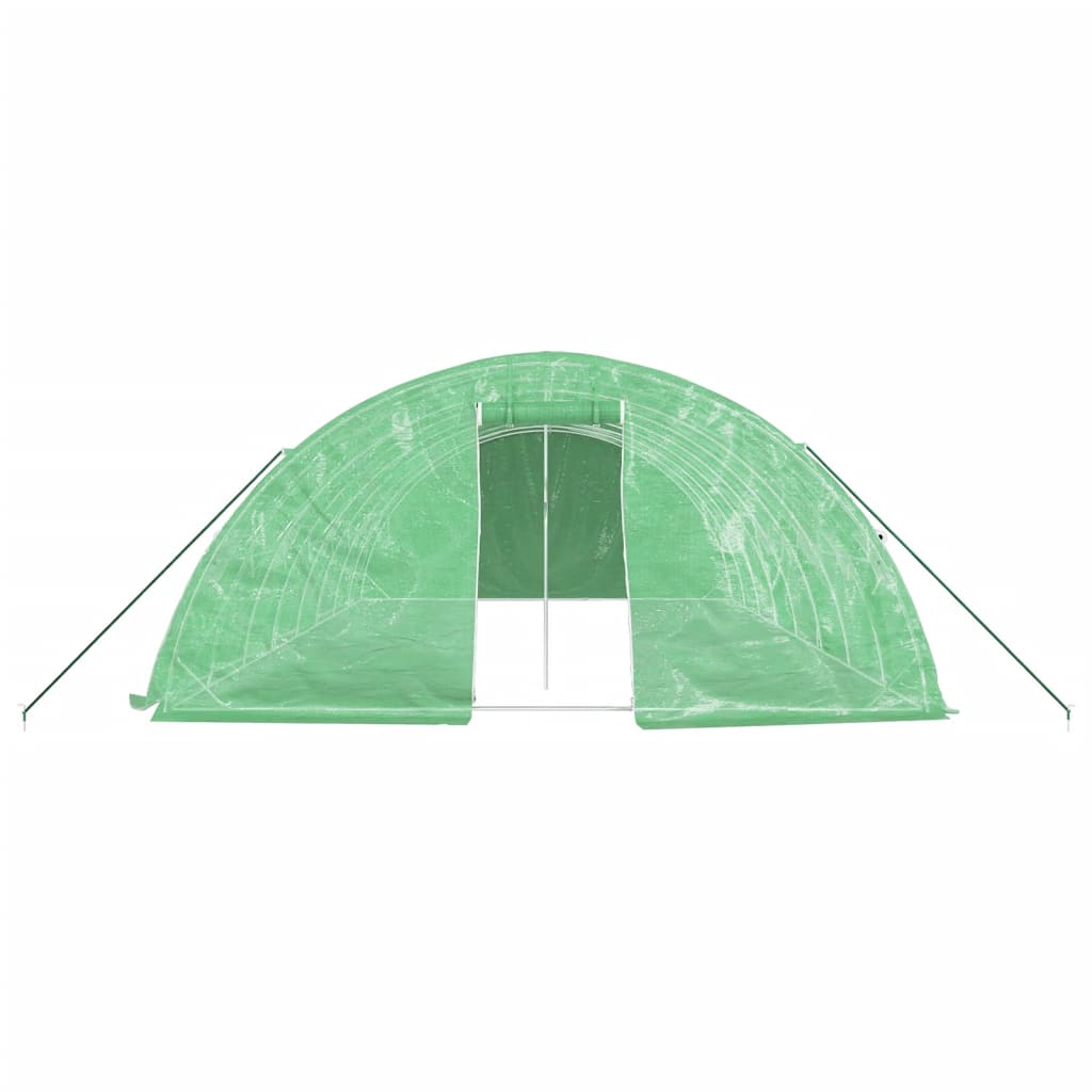 Large Greenhouse | Poly Tunnel Style | 5m Wide x 2.3m High | Length from 8m - 22m | White or Green