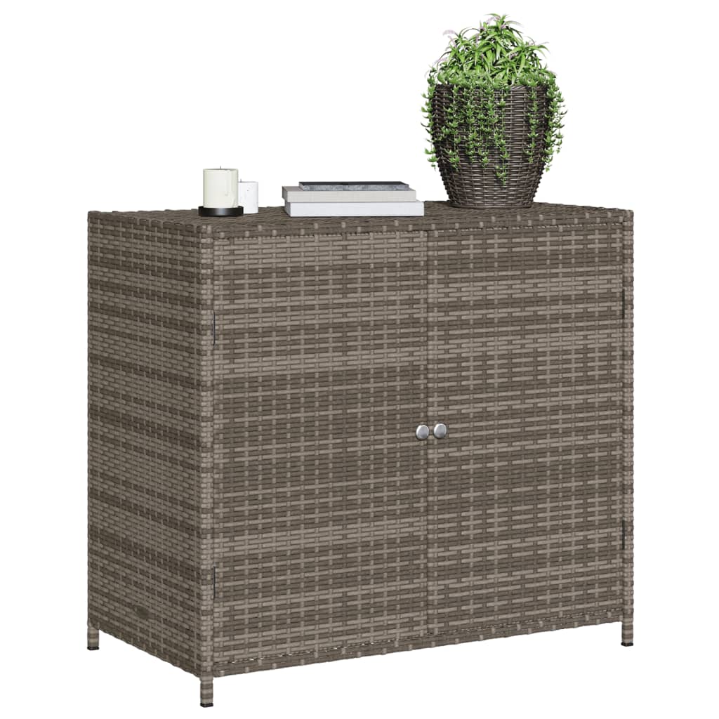 Garden Storage Cabinet 83X45X76 Cm Poly Rattan