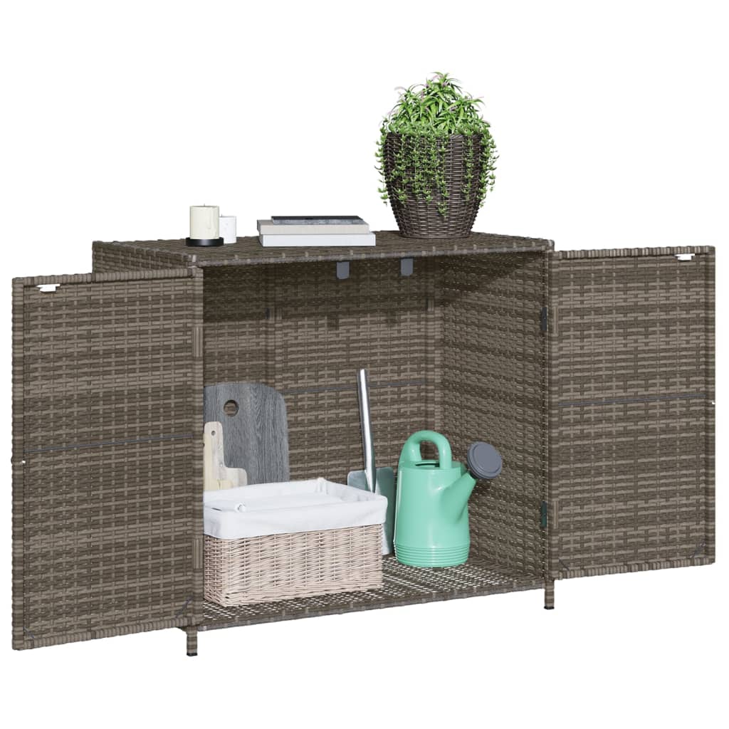 Garden Storage Cabinet 83X45X76 Cm Poly Rattan