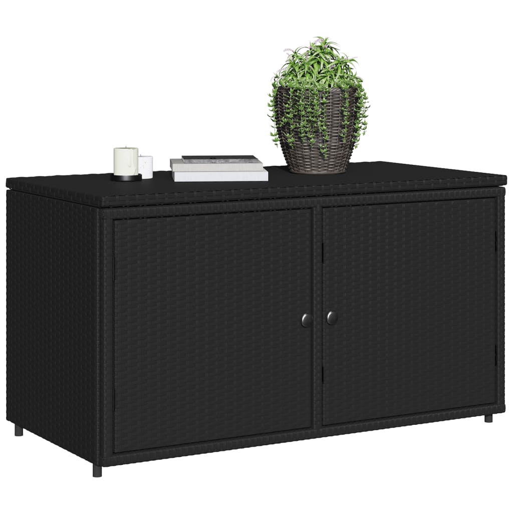 Garden Storage Cabinet 110X55X60.5 Cm Poly Rattan