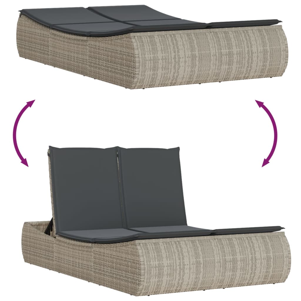 Double Outdoor Daybed | Stylish Curved Design | With Cushions | Choice of Colour