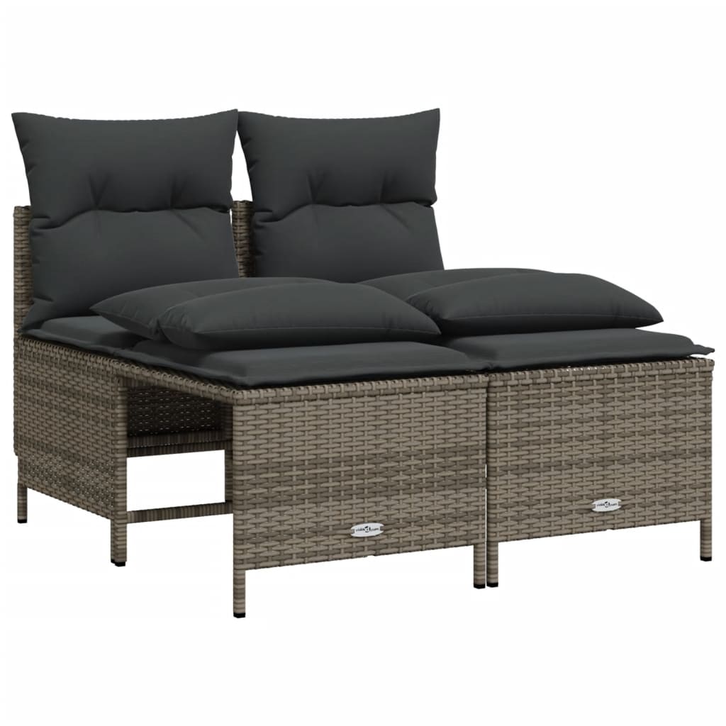 Outdoor Daybed | Sofa with Canopy | Sofa, 2 Chairs & 2 Stools | Grey