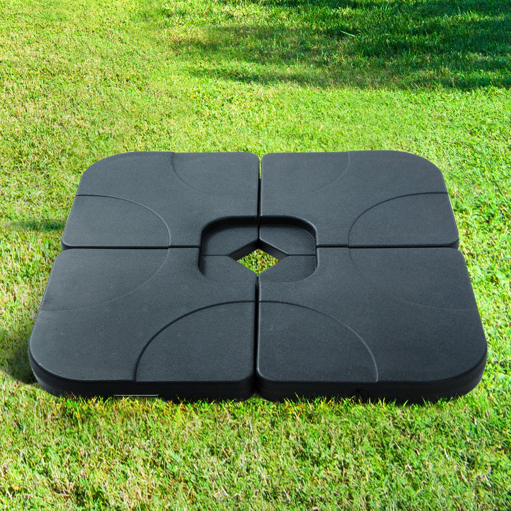 Cantilever Umbrella Base Stand | 4 Plate Square | Instahut | 50cm 64kg