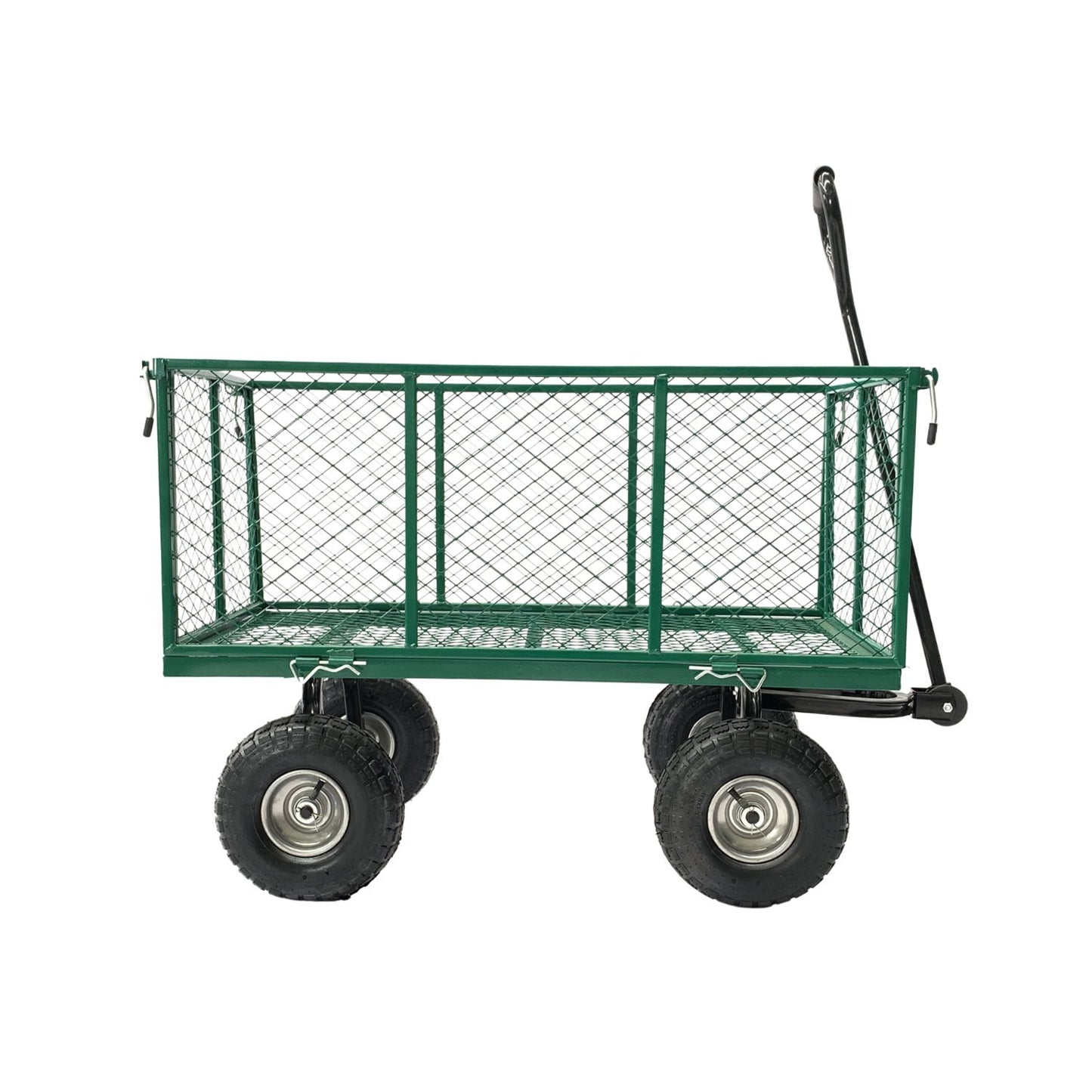 Garden Cart Beach Trolley 300kg Wallaroo Steel Mesh Deep Sides - Green