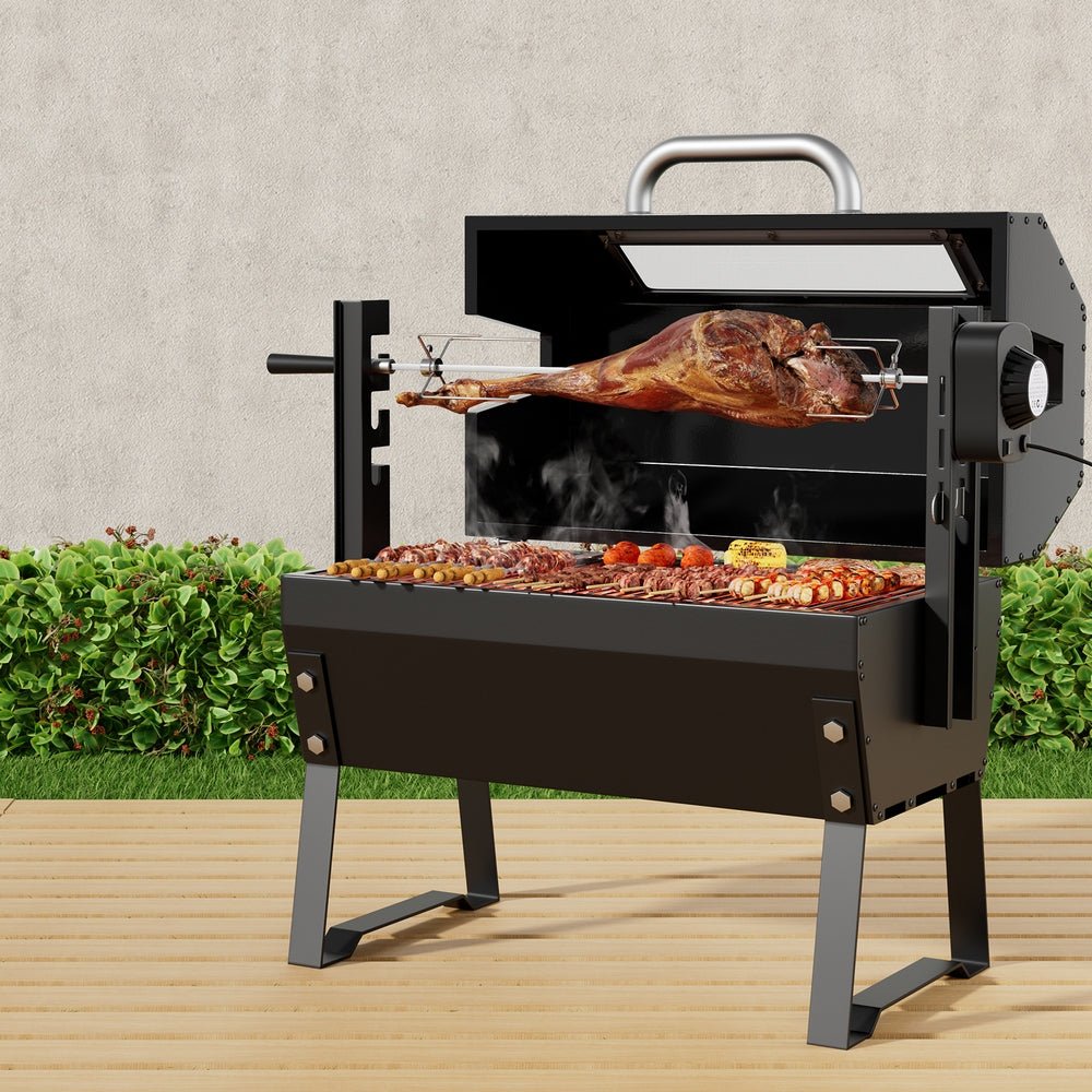 Charcoal BBQ | BBQ Grill with Electric Rotisserie | Grillz Brand