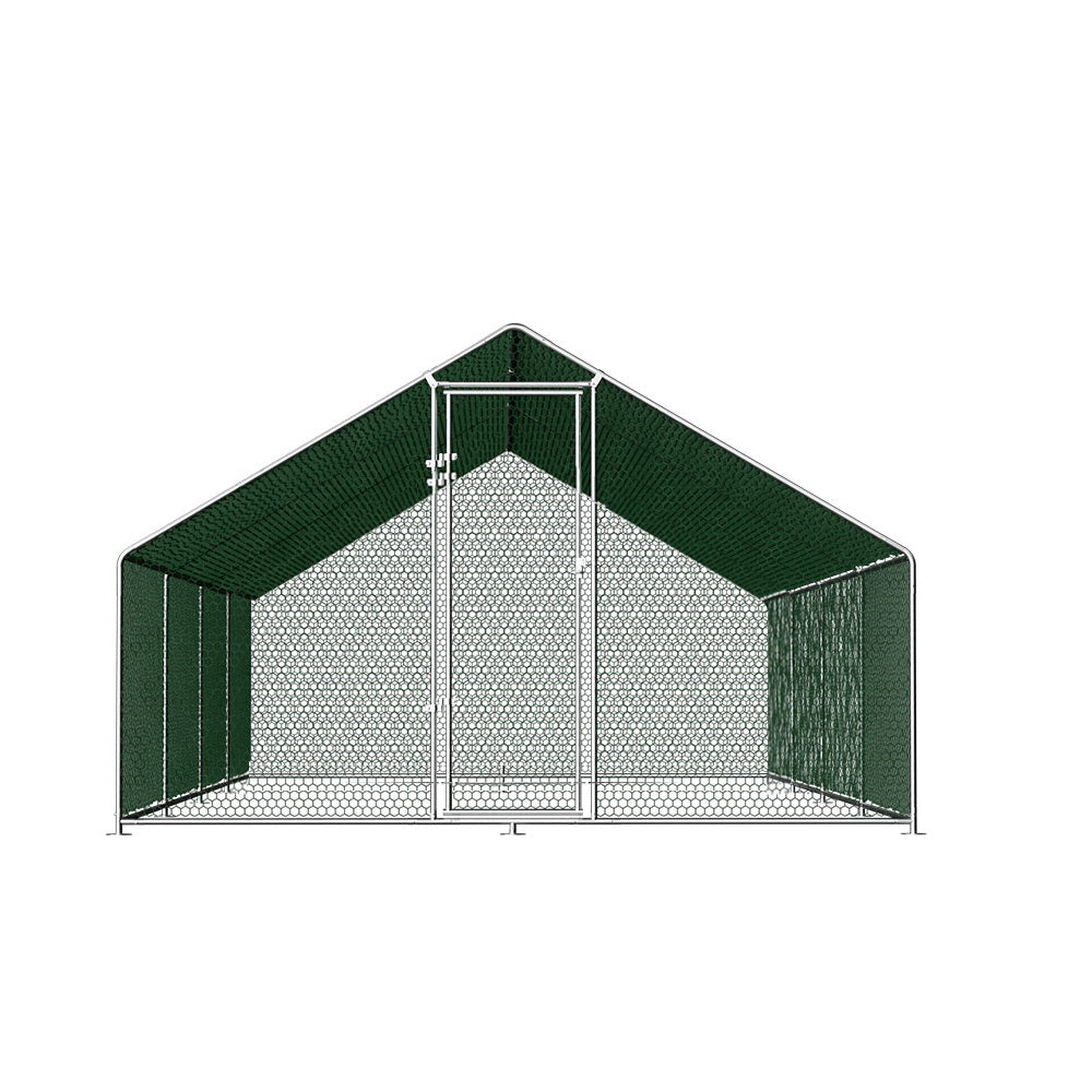 Chicken Coop Chook House Cage 8mx3mx2m Galvanised Steel