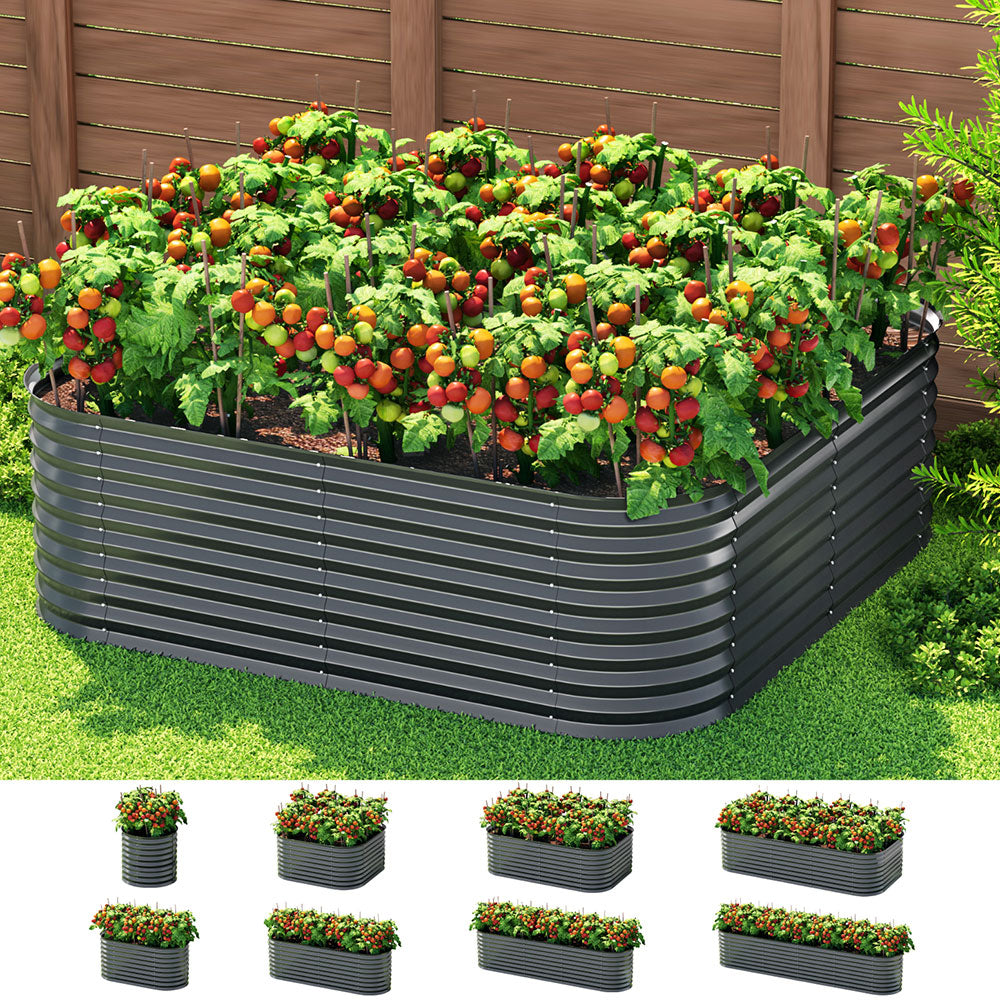 Garden Bed 9 In 1 Modular Planter Box Raised Container Greenfingers 56cm Height