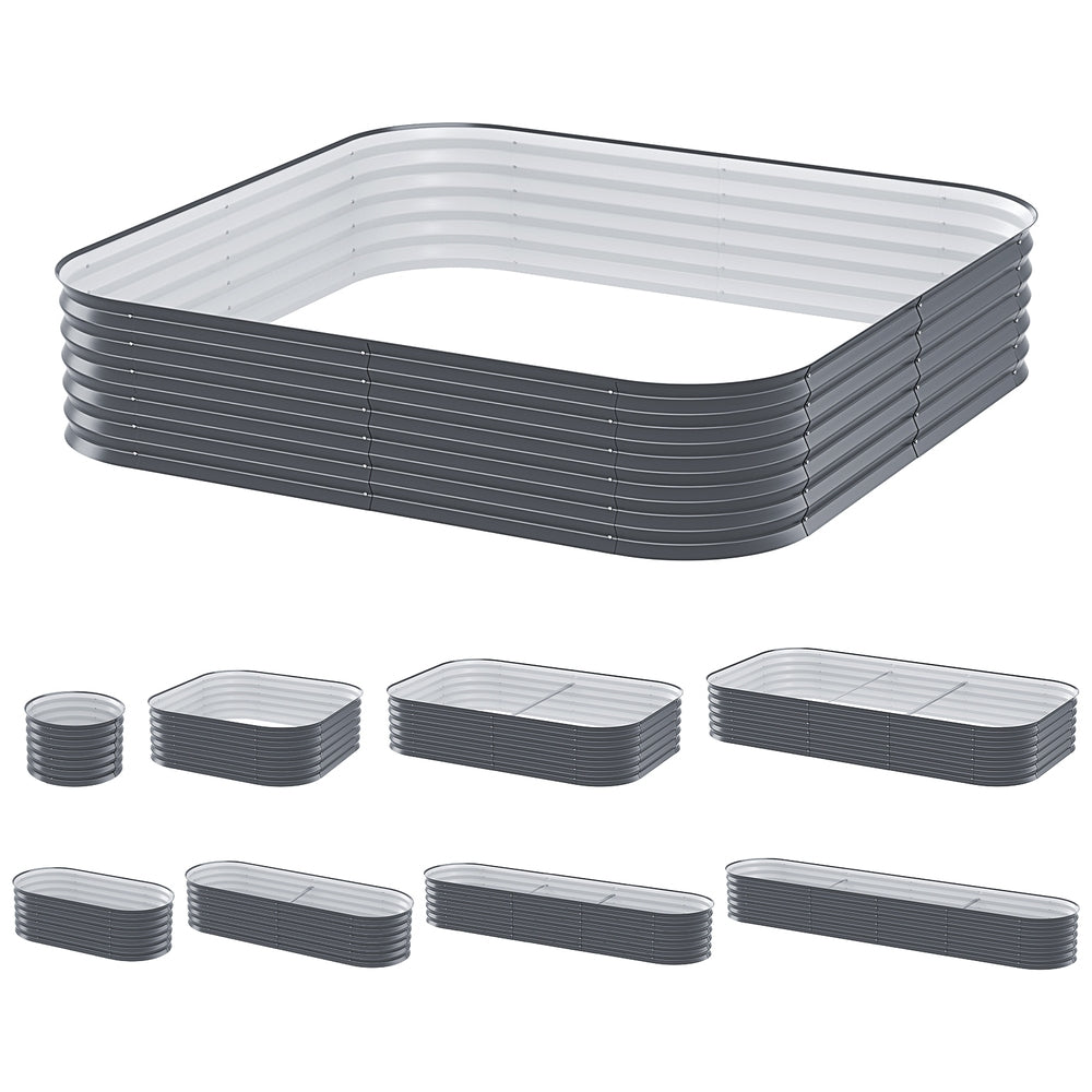 Garden Bed 9 In 1 Modular Planter Box Raised Container 40cm Height ...