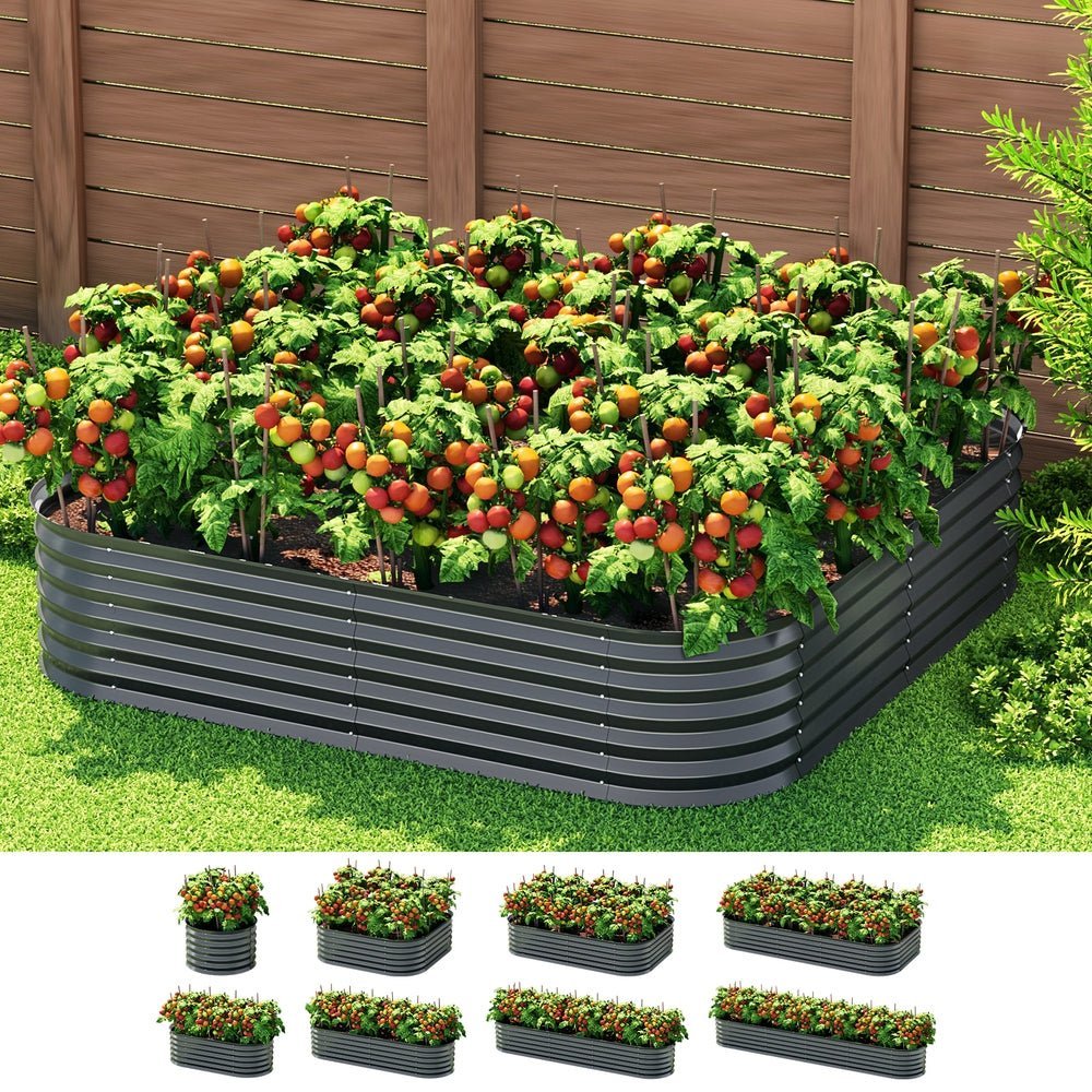 Garden Bed 9 In 1 Modular Planter Box Raised Container 40cm Height ...