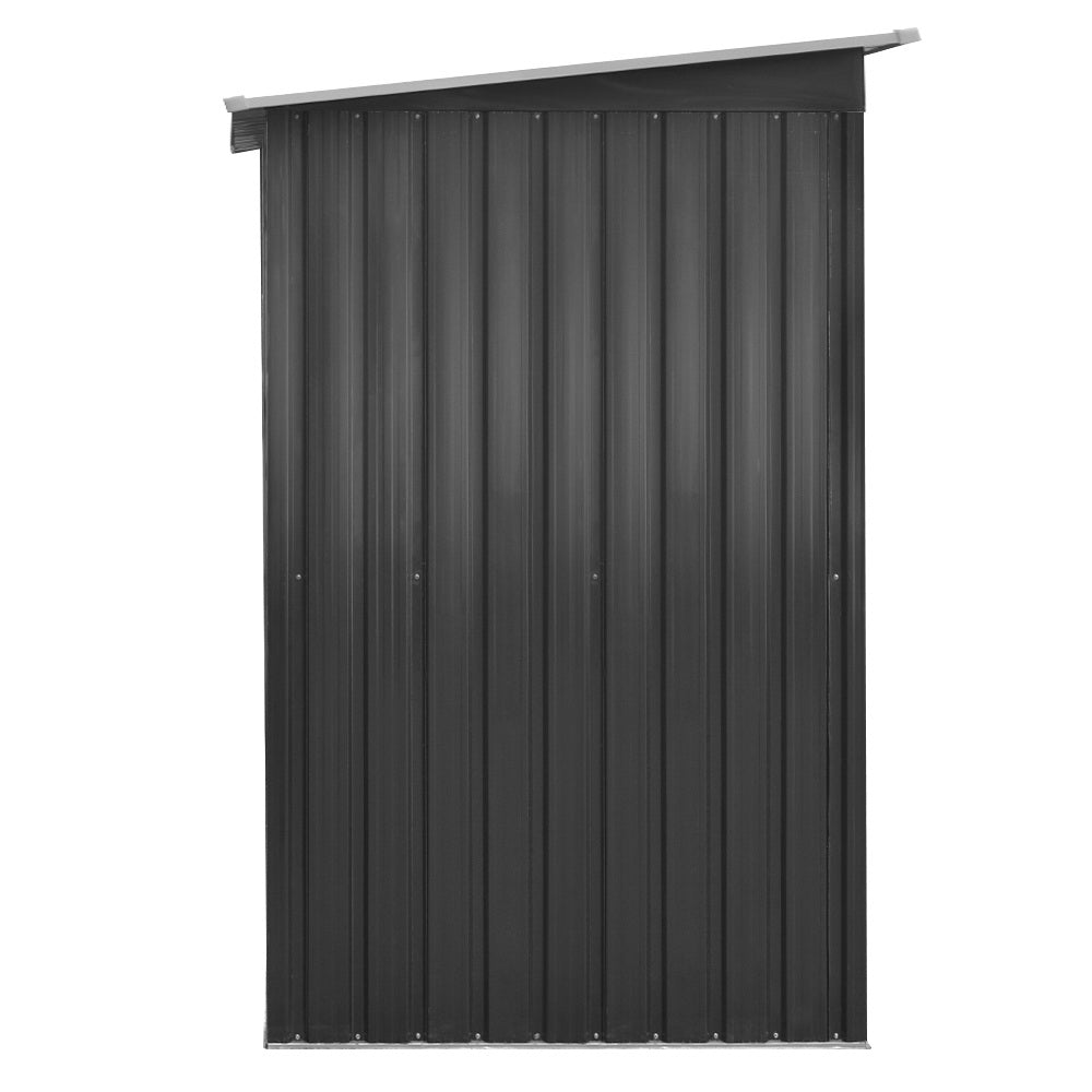 Garden Shed | With Metal Base Frame | Sliding Doors | 1.94mx1.21m | Giantz | Grey