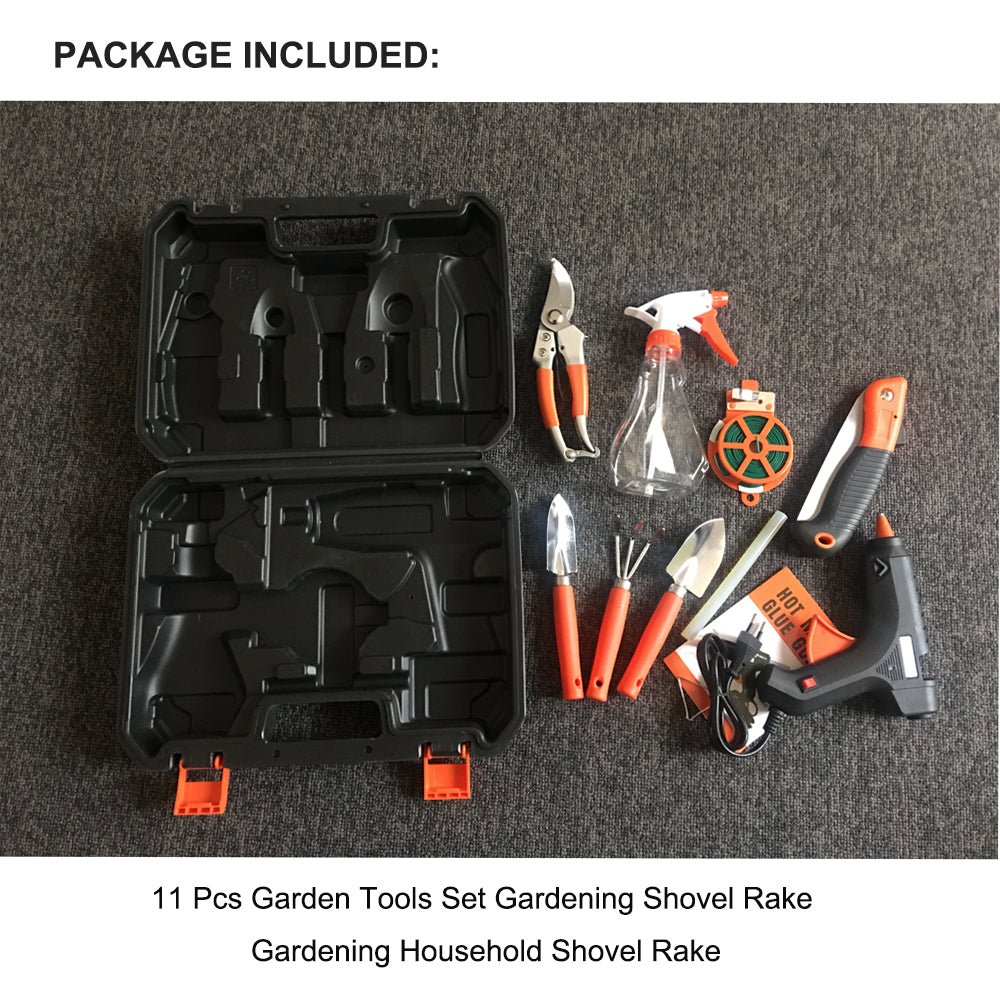 Garden Tools Set 11 Pcs Gardening Shovel Trowel Rake Saw Gardening Set