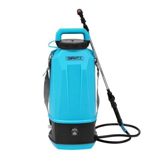 Weed Sprayer Electric Pressure 8L Shoulder Strap Pesticide Giantz Blue