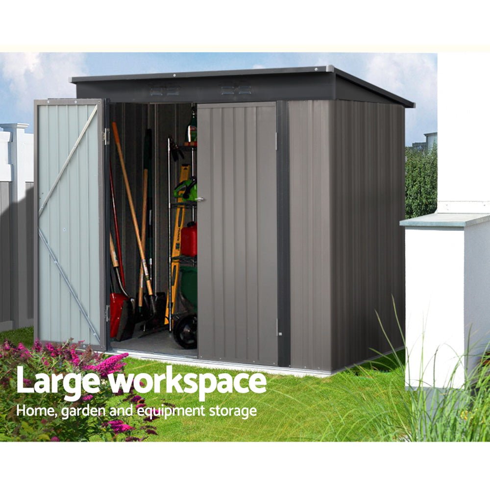 Giantz Garden Shed 1.95x1.31M Outdoor Storage Steel Double Door Conch Outdoors