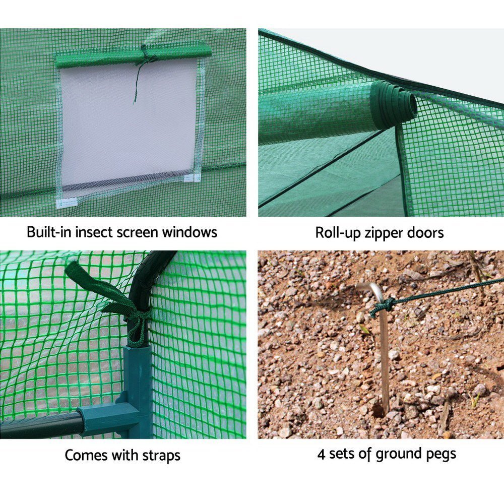 Greenhouse Shade House Walk-In 3.5m x 2m x 2m Polytunnel