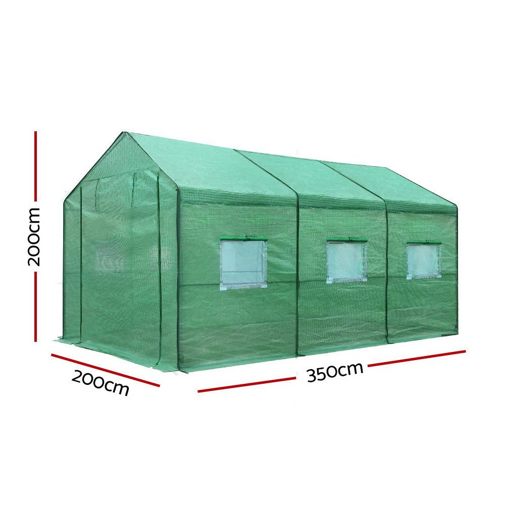 Greenhouse Shade House Walk-In 3.5m x 2m x 2m Polytunnel