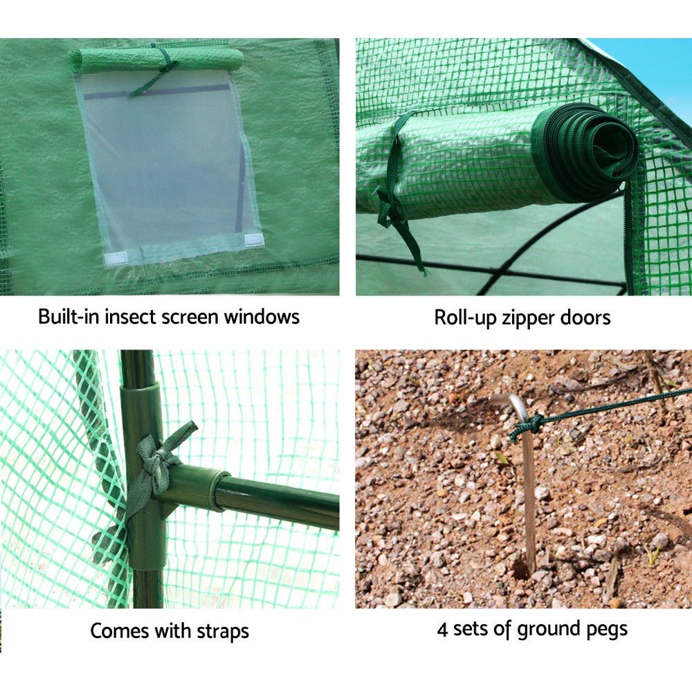 Greenhouse Shade House Walk-In 3m x 2m x 2m Domed Roof Polytunnel