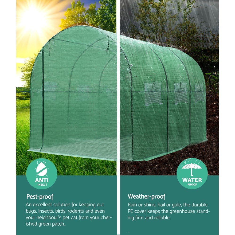 Greenhouse Shade House Walk-In 3m x 2m x 2m Domed Roof Polytunnel