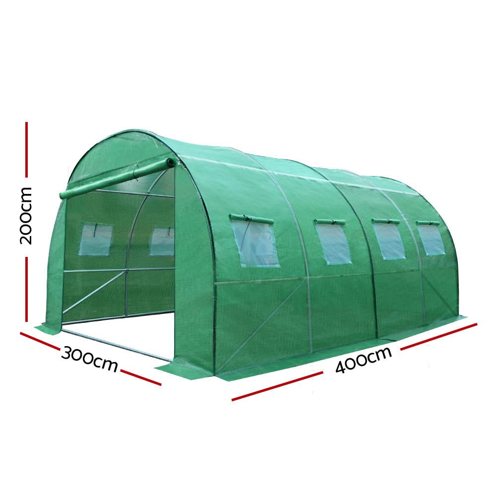 Greenhouse Shade House Walk-In 4m x 3m x 2m Domed Roof Polytunnel