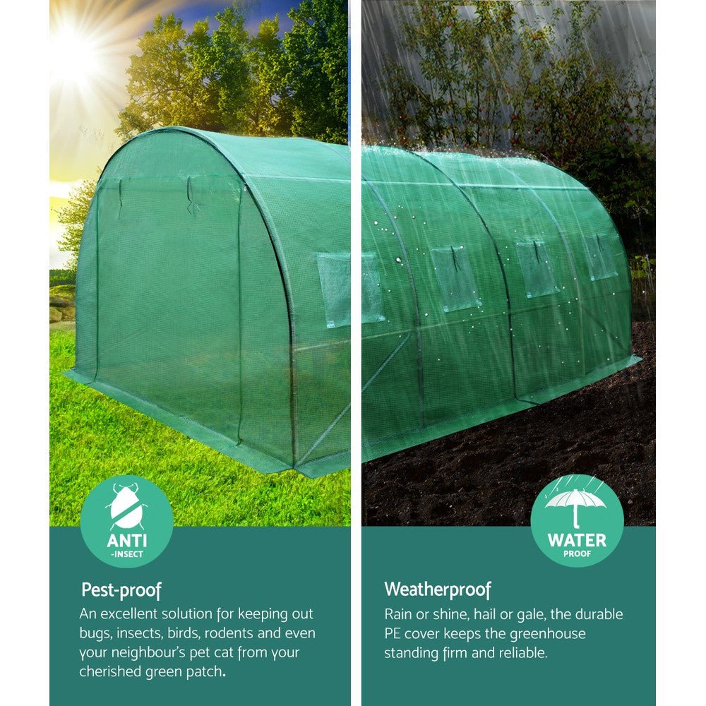 Greenhouse Shade House Walk-In 4m x 3m x 2m Domed Roof Polytunnel