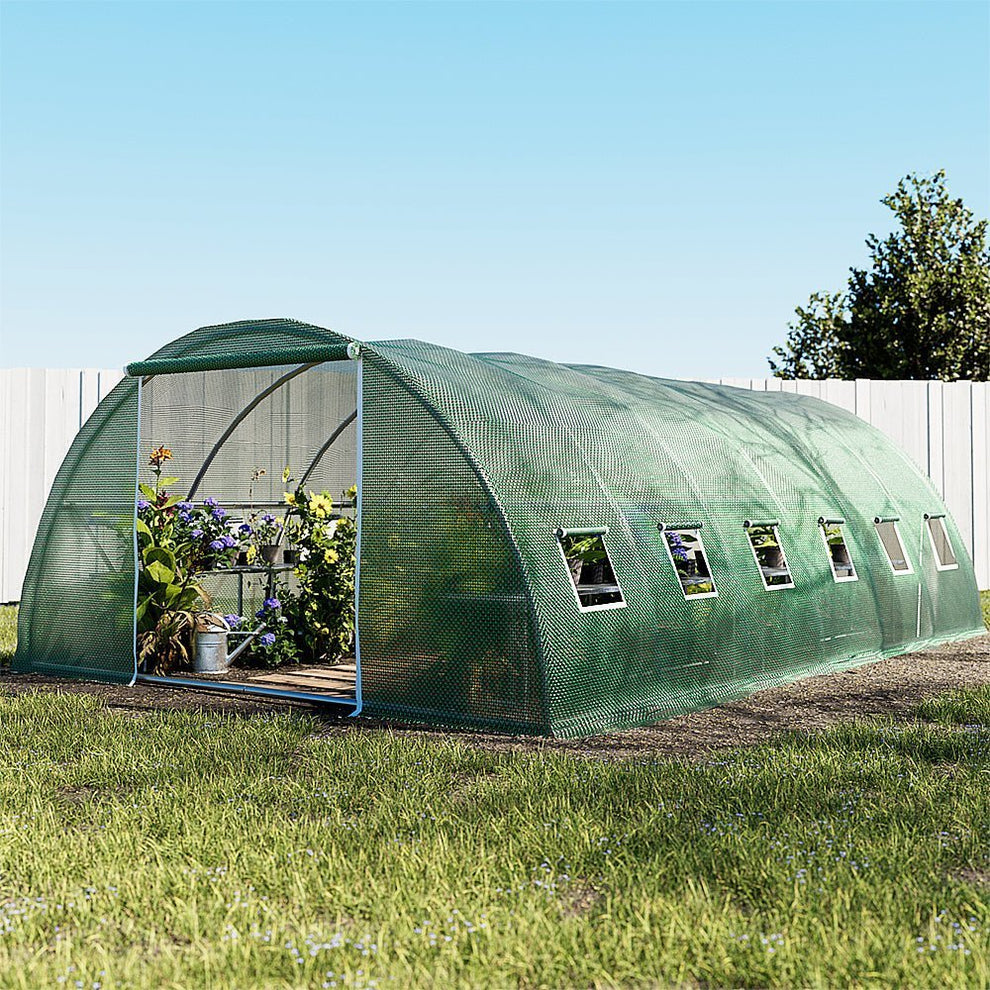 Greenhouse Shade House Walk-In 6m x 4m x 2m Domed Roof Polytunnel ...