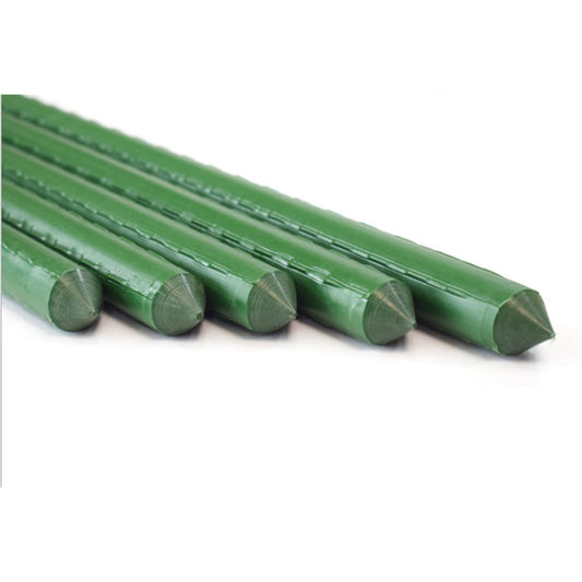 Plant Support Stakes 24pcs 120cm Metal Noveden Green