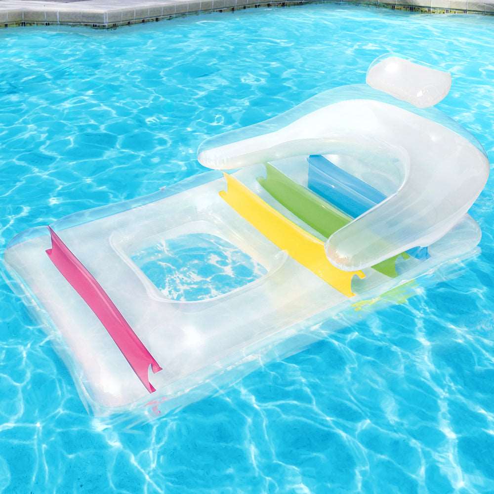 Pool Floats Inflatable Rainbow Sun Lounger Lilo