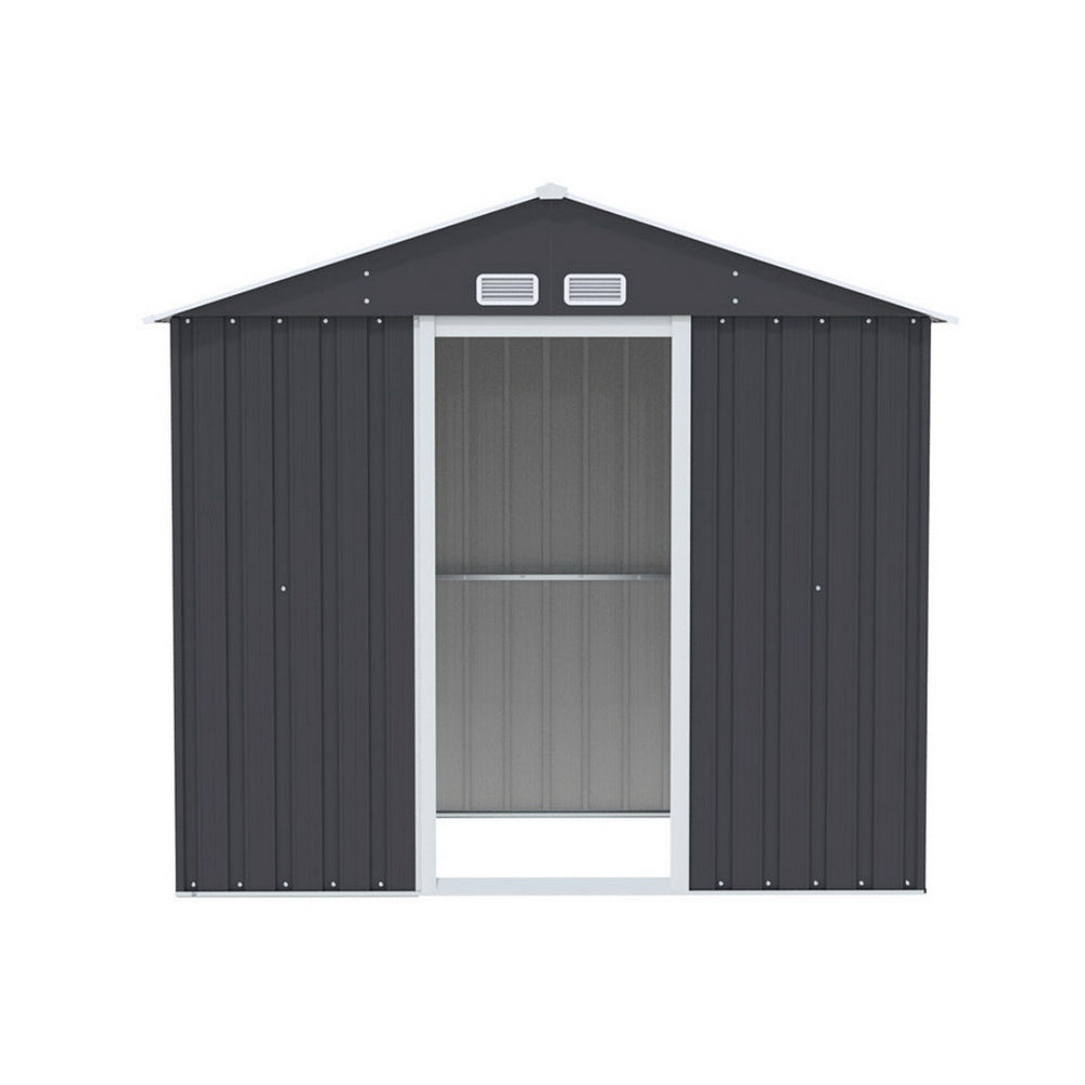 Garden Shed | Outdoor Storage Shed | Sliding Doors | 2.15mx1.3m | Giantz | Grey