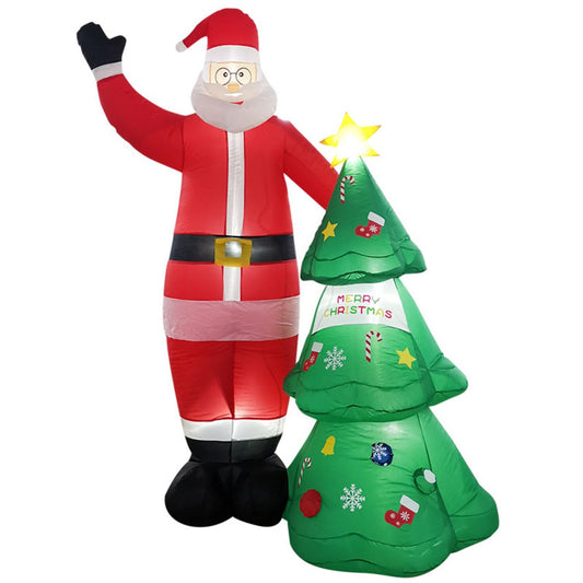 Christmas Inflatable | Santa and Christmas Tree with LED | Festiss | 2.5m