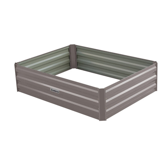 Garden Bed | Wallaroo | 120 x 90 x 30cm | Galvanized Steel - Grey