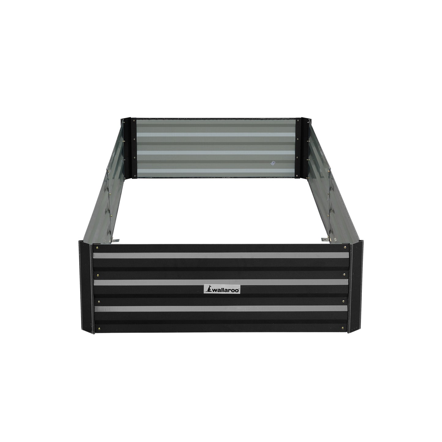 Garden Bed | Wallaroo | 210 x 90 x 30cm | Galvanized Steel - Black