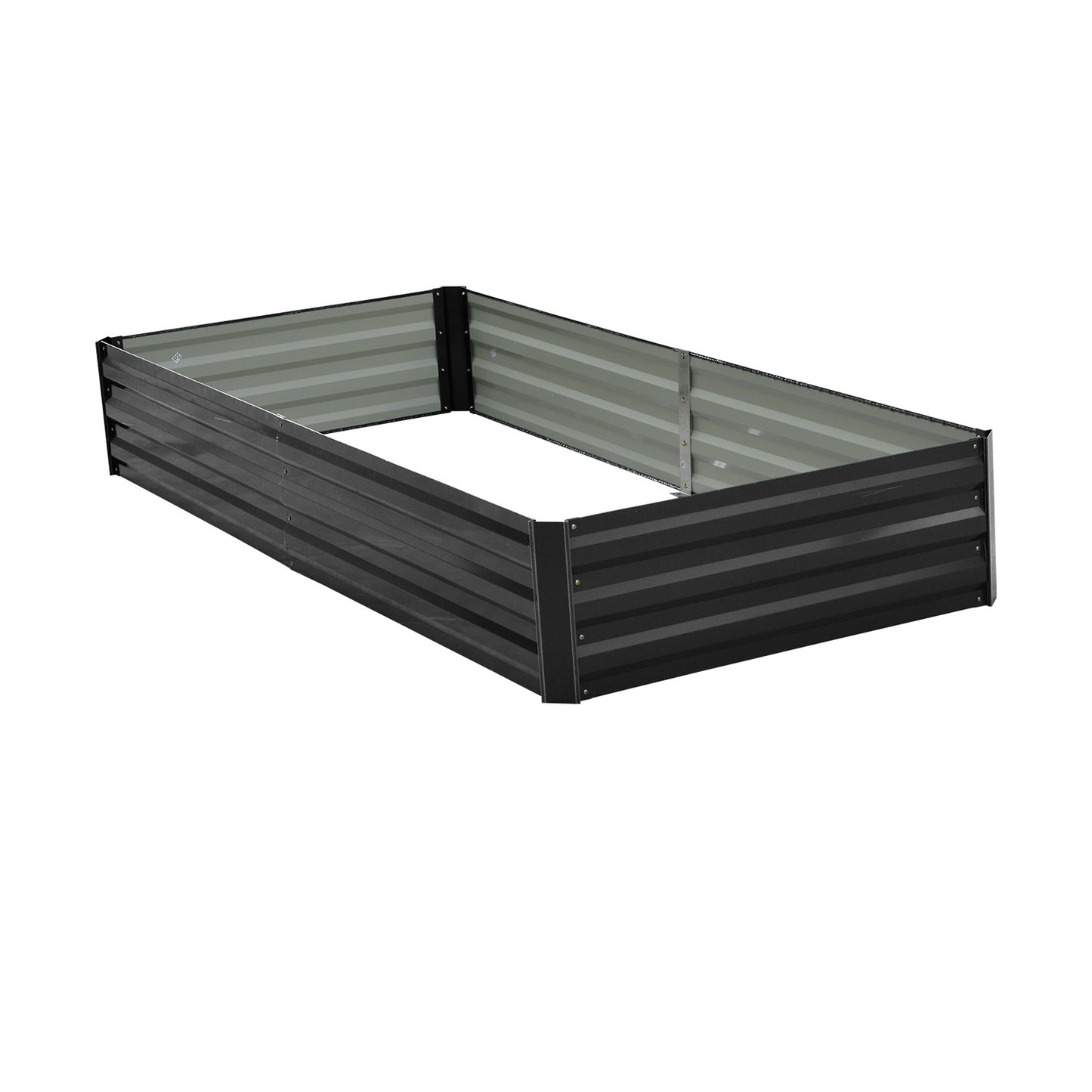 Garden Bed | Wallaroo | 210 x 90 x 30cm | Galvanized Steel - Black