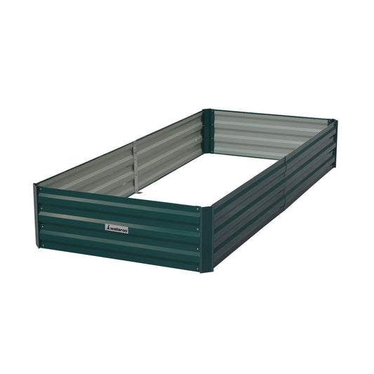 Garden Bed | Wallaroo | 210 x 90 x 30cm | Galvanized Steel - Green
