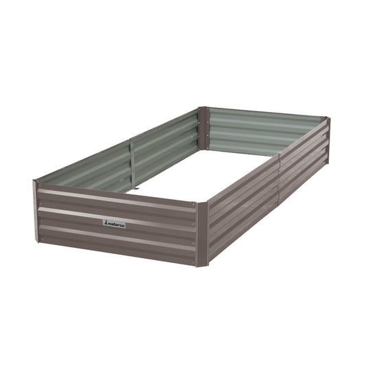 Garden Bed | Wallaroo | 210 x 90 x 30cm | Galvanized Steel - Grey