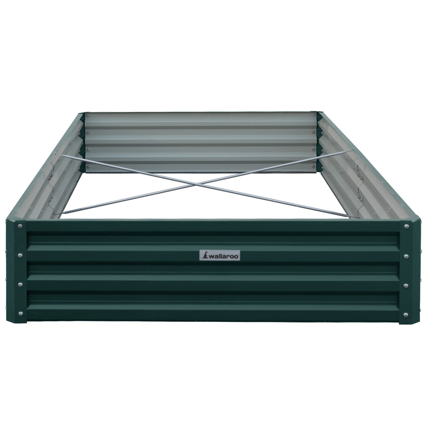 Garden Bed | Wallaroo | 240 x 120 x 30cm | Galvanized Steel - Green