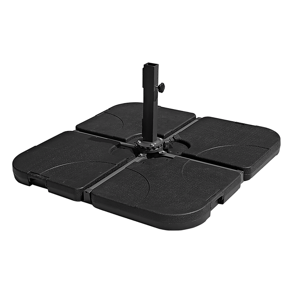 Cantilever Umbrella Base Stand | 4 Plate Square | Instahut | 50cm 60kg