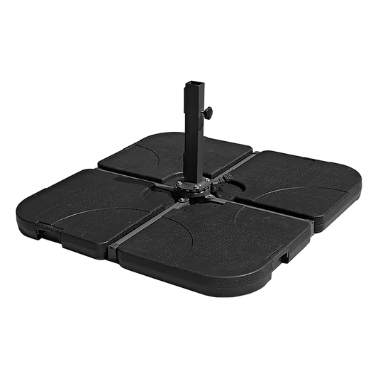 Cantilever Umbrella Base Stand | 4 Plate Square | Instahut | 50cm 60kg