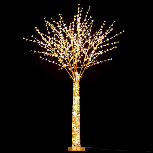 Large Winter Tree Light Decoration | 780 LED | Jingle Jollys | Mixed White | 2.1m | Mains Powered