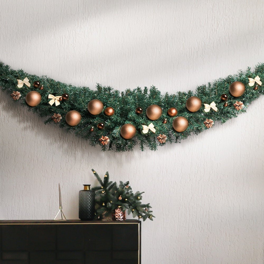 Christmas Garland | Shaped with Realistic Foliage and LED Lights | Jingle Jollys | 1.8m