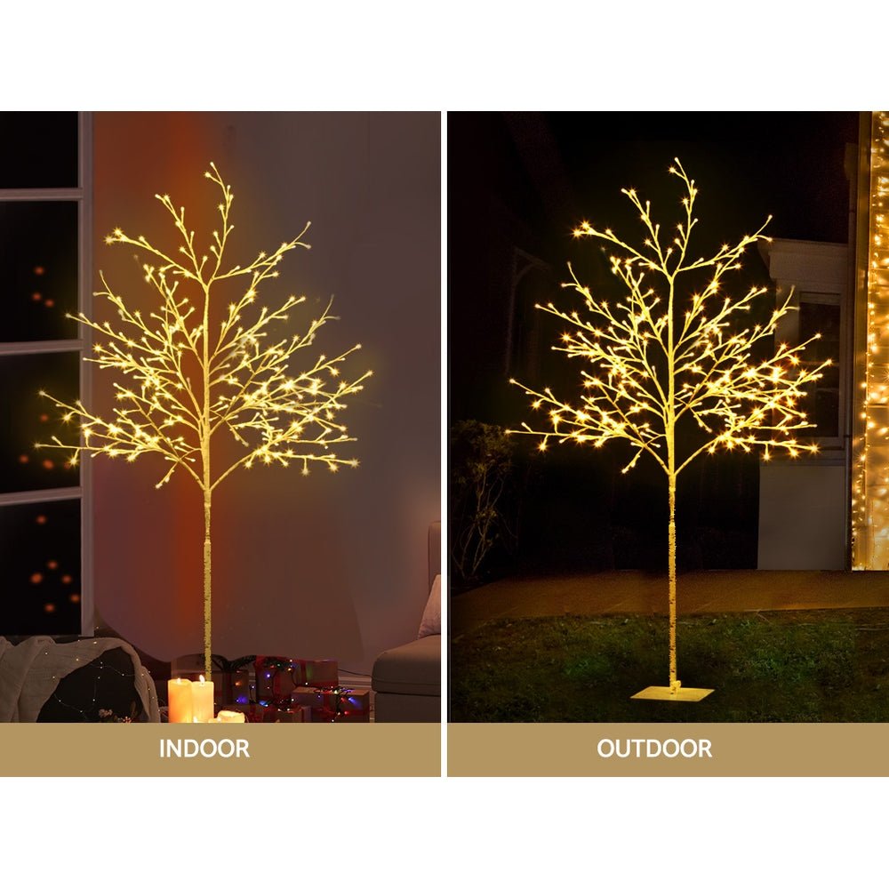 Winter Tree Light Decoration | 304 LED | Jingle Jollys | Warm White | 1.5m | Mains Powered