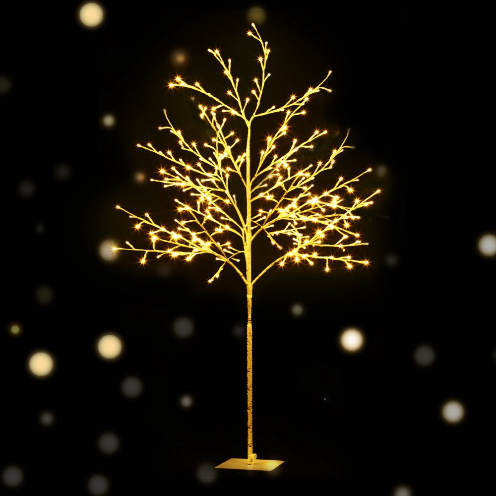 Winter Tree Light Decoration | 304 LED | Jingle Jollys | Warm White | 1.5m | Mains Powered