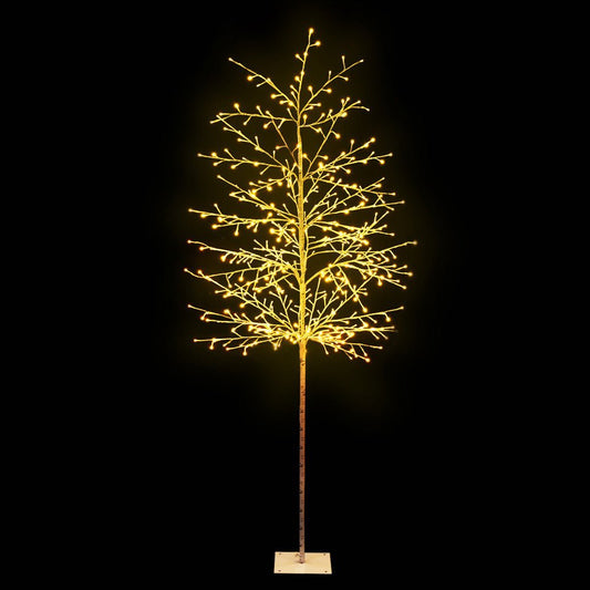 Winter Tree Light Decoration | 480 LED | Jingle Jollys | Warm White | 2.1m | Solar Powered