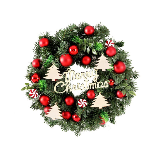 Christmas Wreath | Merry Christmas Sign with Decorations | Jingle Jollys | 40cm