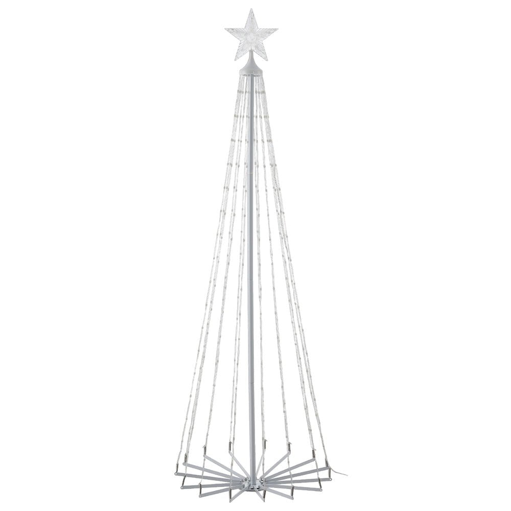 Christmas Tree Cascading Rope Light | 265 LED | Jingle Jollys | Changeable Colours | 1.8m | Mains Powered