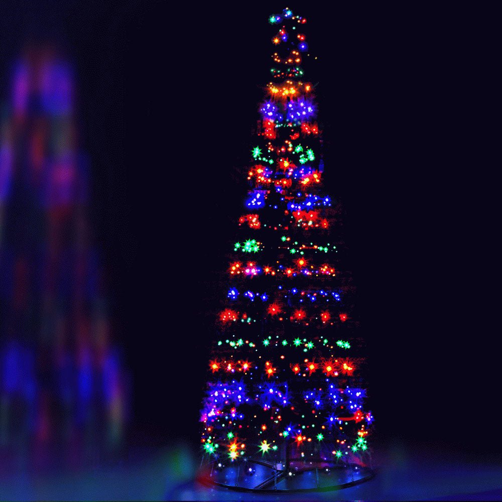 Christmas Tree Light Decoration | 400 LED | Jingle Jollys | Multi Colour | 3.6m | Solar Powered