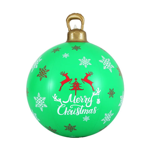 Christmas Inflatable | Ball Bauble Outdoor Decoration | Jingle Jollys | 60cm | Green